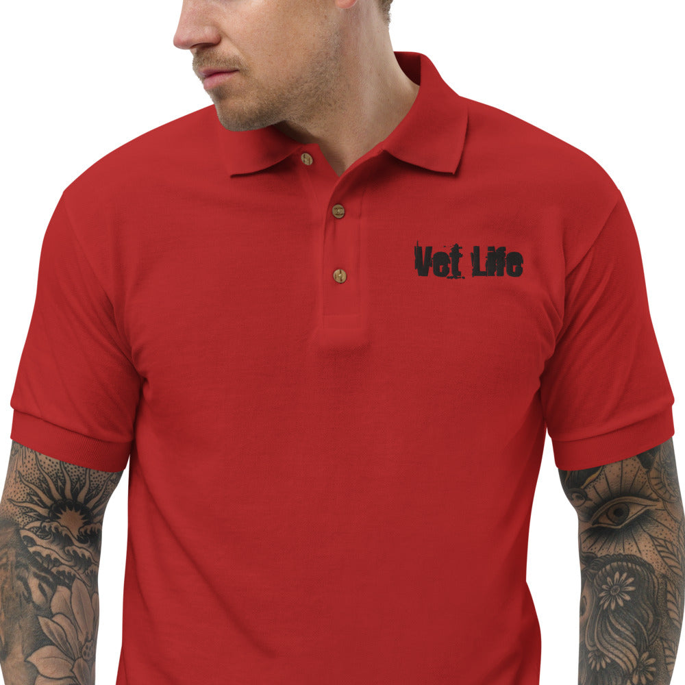 Lyprerazy Men's Casual Polo Shirt Milwaukee City Embroidered Short Sleeve Golf Polo-Shirt